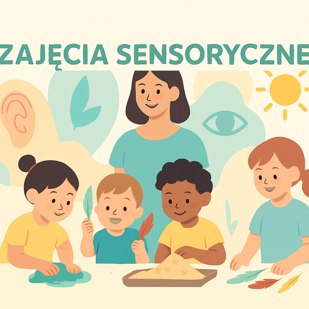 Dzieci na zajęciach sensorycznych